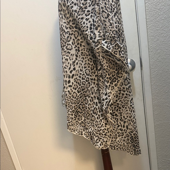 Emory Park Animal Print Kimono - Black and White - Picture 4 of 6